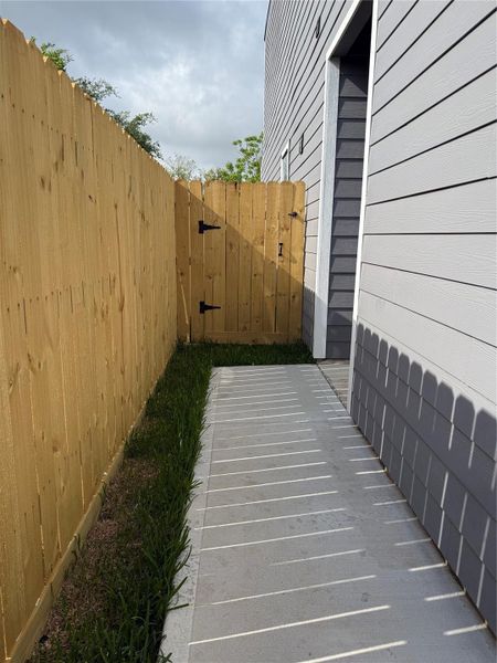 Exterior details and patio area of a home in , Houston (Image 4).