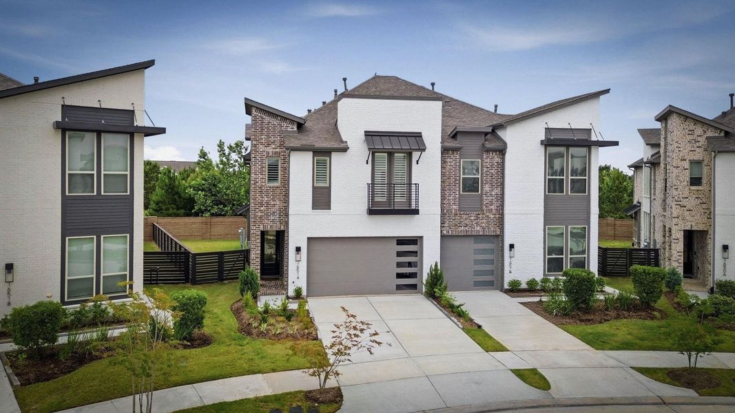 Front exterior of a new home in Bridgeland Central, Cypress, TX, highlighting curb appeal (Image 23).