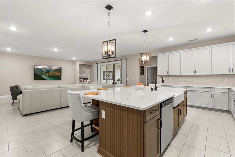 Furnished interior view inside a new home in Hills of Minneola, Minneola (Image 27).