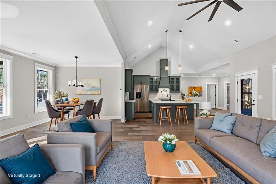 Furnished interior view inside a new home in , Douglasville (Image 12).