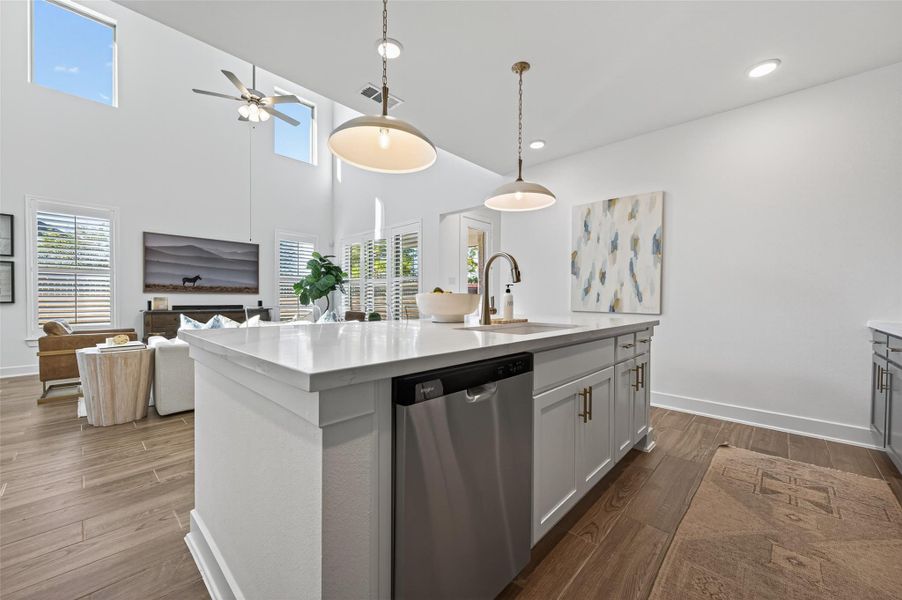 Furnished interior view inside a new home in Elyson - 40', Katy (Image 40). Furnished interior view inside a new home in Elyson - 40', Katy (Image 40).