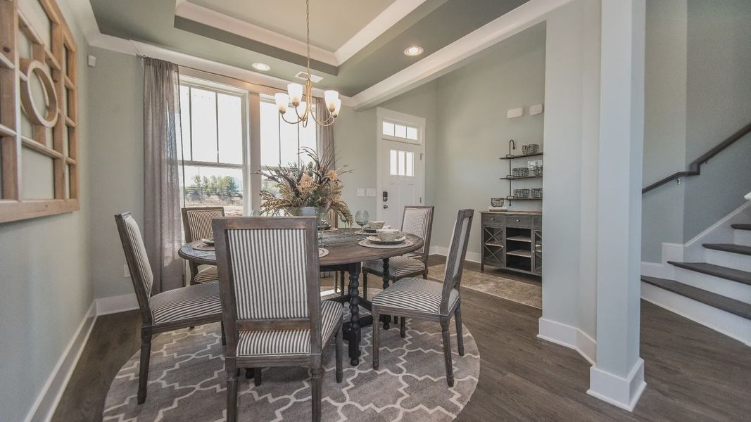 Dining Room of The Cameron Design by DRB Homes