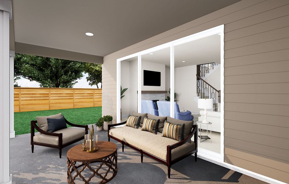 Representative exterior details of a home built from the Magnolia by Tri Pointe Homes in Landmark, Denton (Image 3). Representative exterior details of a home built from the Magnolia by Tri Pointe Homes in Landmark, Denton (Image 3).