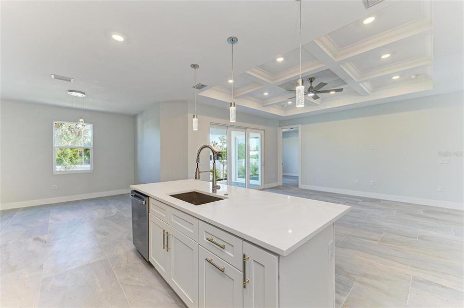 Furnished interior view inside a new home in , Venice (Image 7). Furnished interior view inside a new home in , Venice (Image 7).