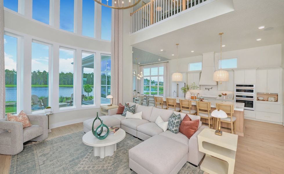 Furnished interior view inside a new home in Weslyn Park at Sunbridge, St. Cloud (Image 11).