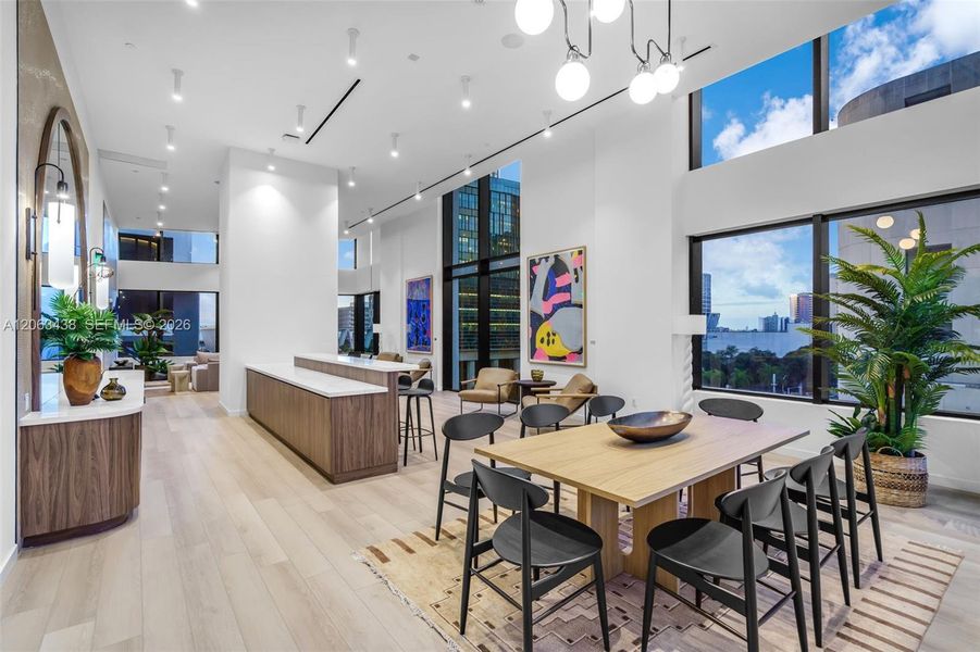 Furnished interior view inside a new home in , Miami (Image 9).