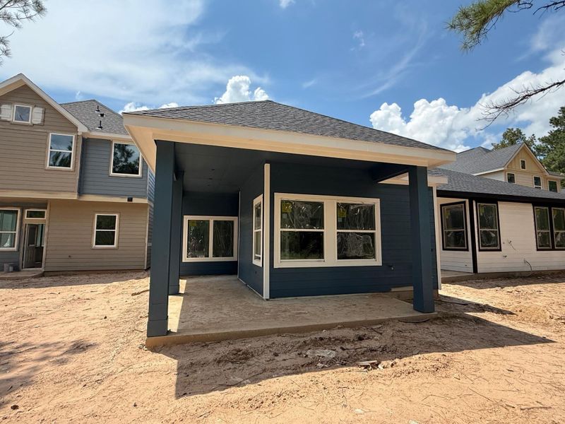 Front exterior of a new home in Kresston, Montgomery, TX, highlighting curb appeal (Image 8).
