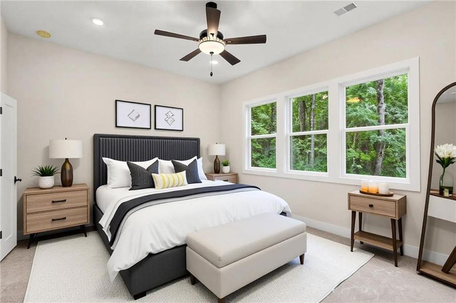 Furnished interior view inside a new home in , Hiram (Image 9). Furnished interior view inside a new home in , Hiram (Image 9).