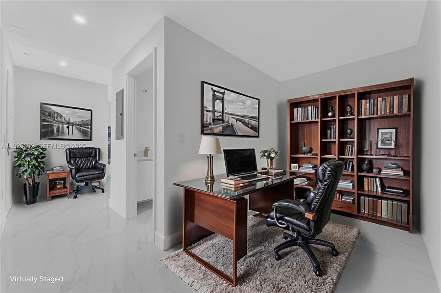 Furnished interior view inside a new home in Aria Reserve, Miami (Image 16).