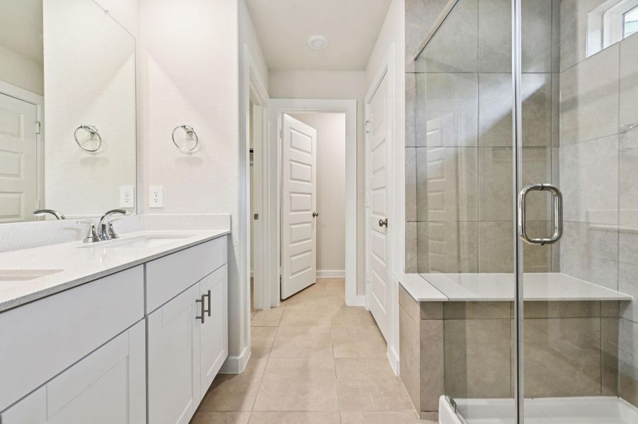 Furnished interior view inside a new home in Landing Meadows - Traditional Series, New Caney (Image 10).