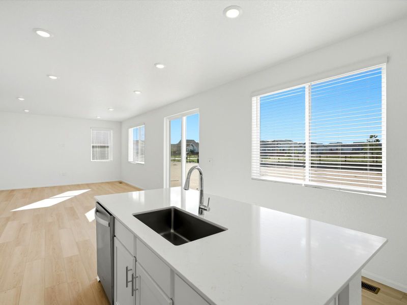 Furnished interior view inside a new home in Meridian Ranch, Peyton (Image 6).