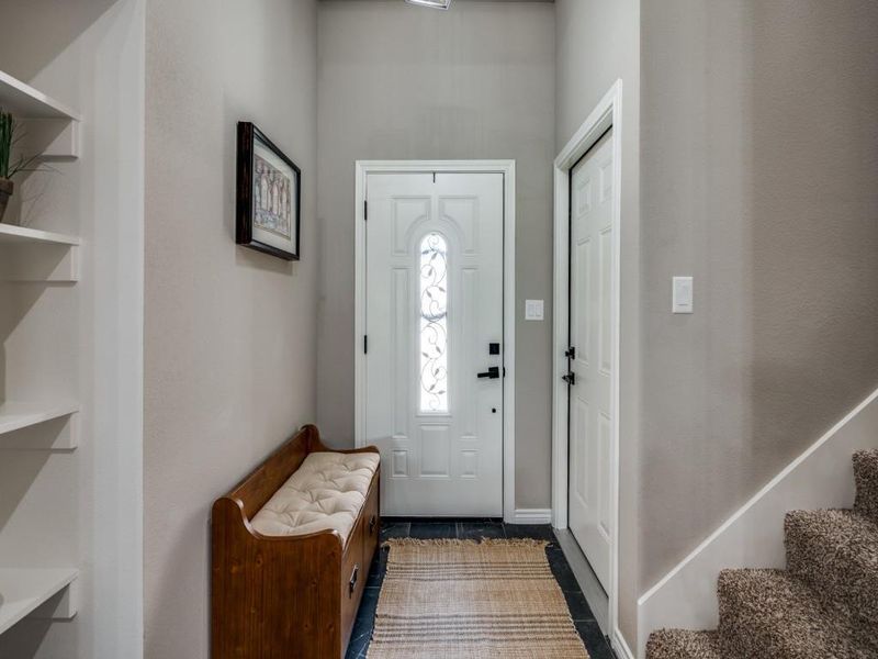 Foyer with stairs Foyer with stairs