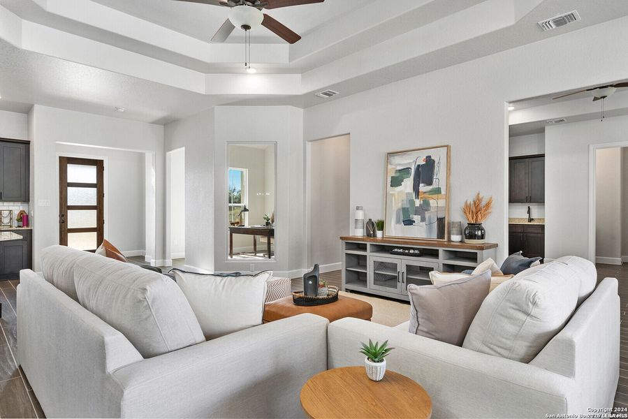Furnished interior view inside a new home in , Spring Branch (Image 11).