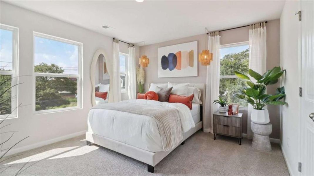 Furnished interior view inside a new home in Townes at Asbury, Hapeville (Image 25).