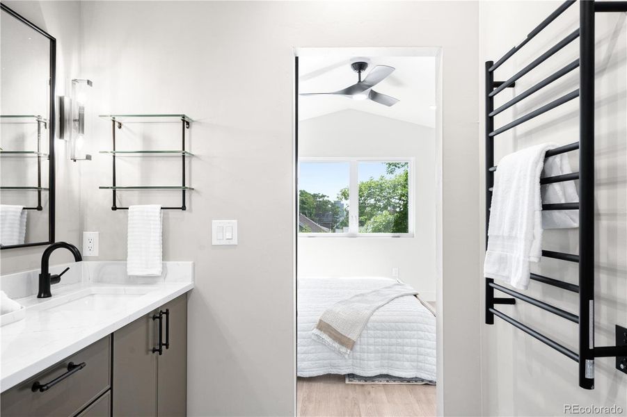 Furnished interior view inside a new home in , Denver (Image 32).