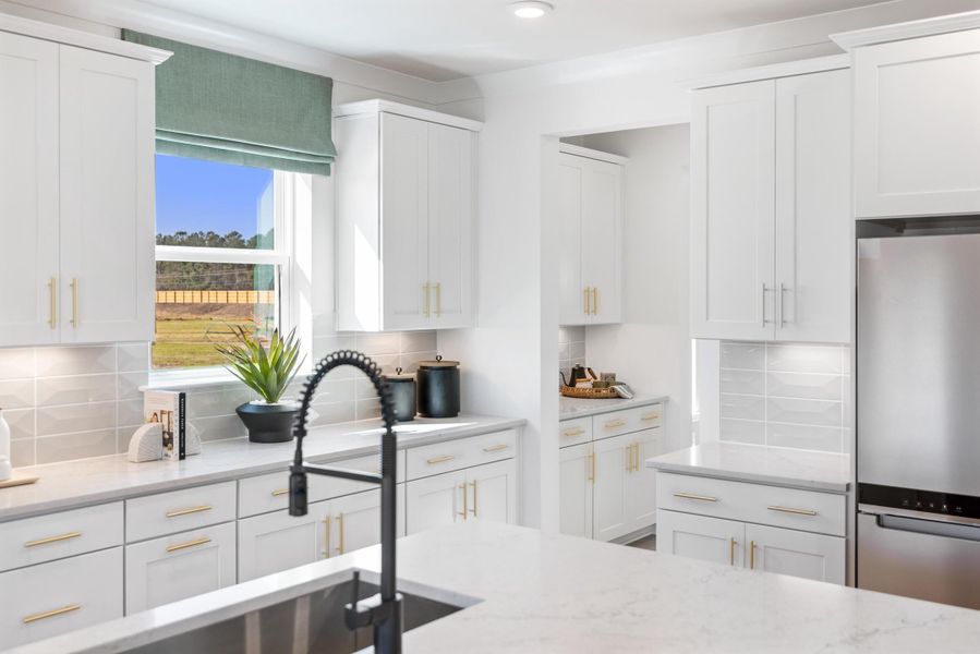 Furnished interior view inside a new home in The Oaks, Goose Creek (Image 33).