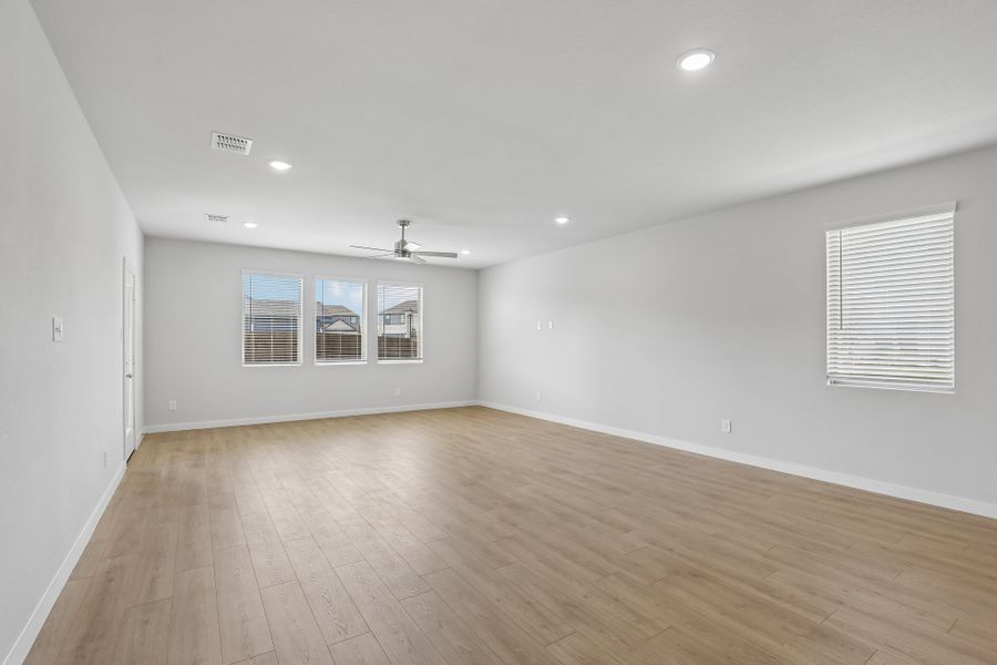 Living Room in the Holden home plan by Trophy Signature Homes