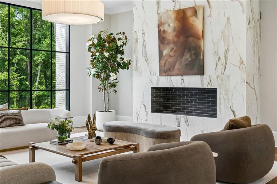 Furnished interior view inside a new home in , Atlanta (Image 14).