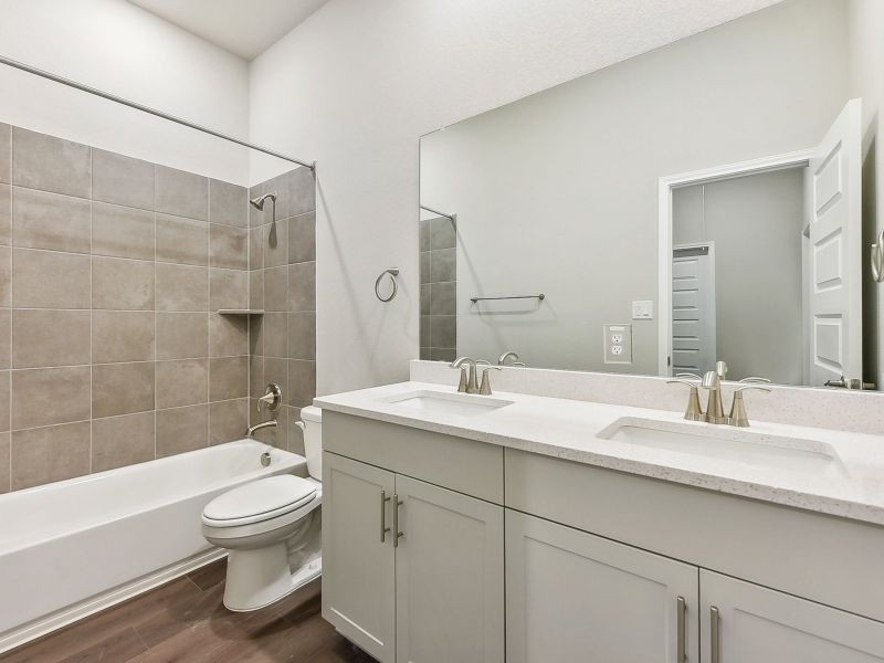Furnished interior view inside a new home in Opal Meadows, Kyle (Image 6).