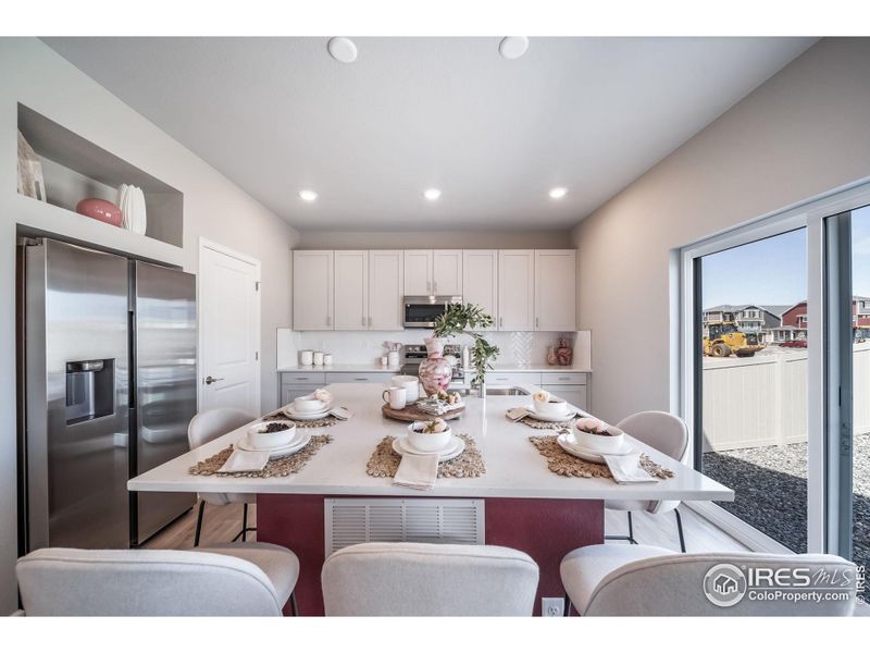 Furnished interior view inside a new home in Thompson River Ranch, Johnstown (Image 4).
