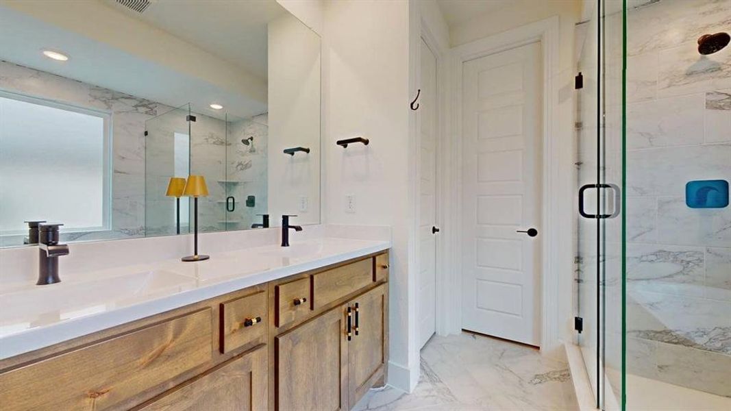 Furnished interior view inside a new home in Pecan Square: 40ft. lots, Northlake (Image 22).