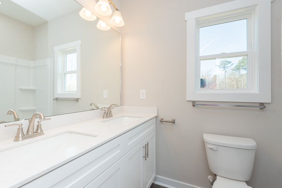 Representative furnished interior of a home built from the Dogwood by Foundation Home Builders LLC in Ambergate II, Rocky Mount (Image 8). Representative furnished interior of a home built from the Dogwood by Foundation Home Builders LLC in Ambergate II, Rocky Mount (Image 8).