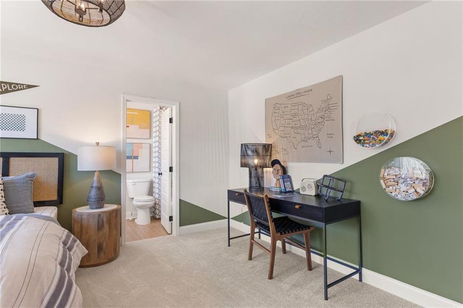 Furnished interior view inside a new home in , Dallas (Image 23).