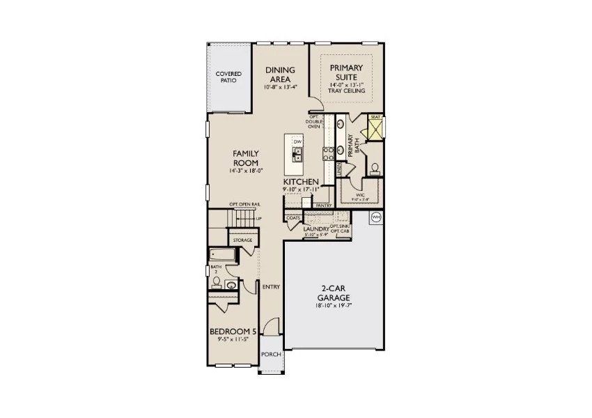 2D floor plan layout of this home in Ascent at Arbor Ridge, La Vergne, TN (Image 5). 2D floor plan layout of this home in Ascent at Arbor Ridge, La Vergne, TN (Image 5).