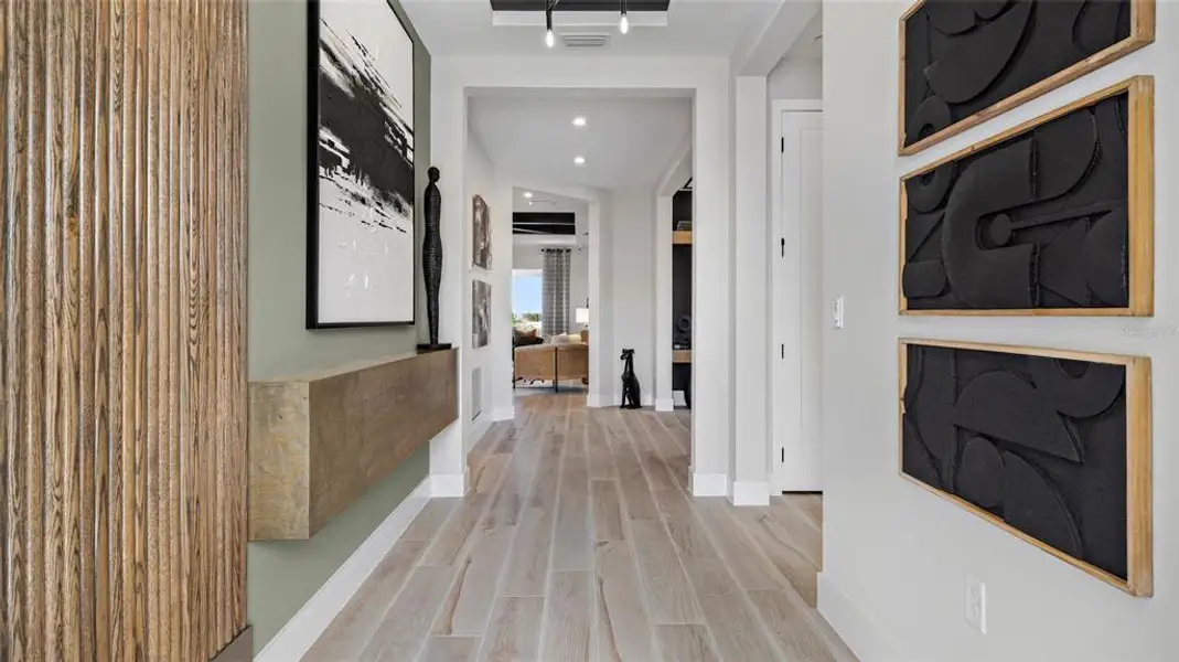 Furnished interior view inside a new home in Cresswind at Lake Harris, Tavares (Image 19).