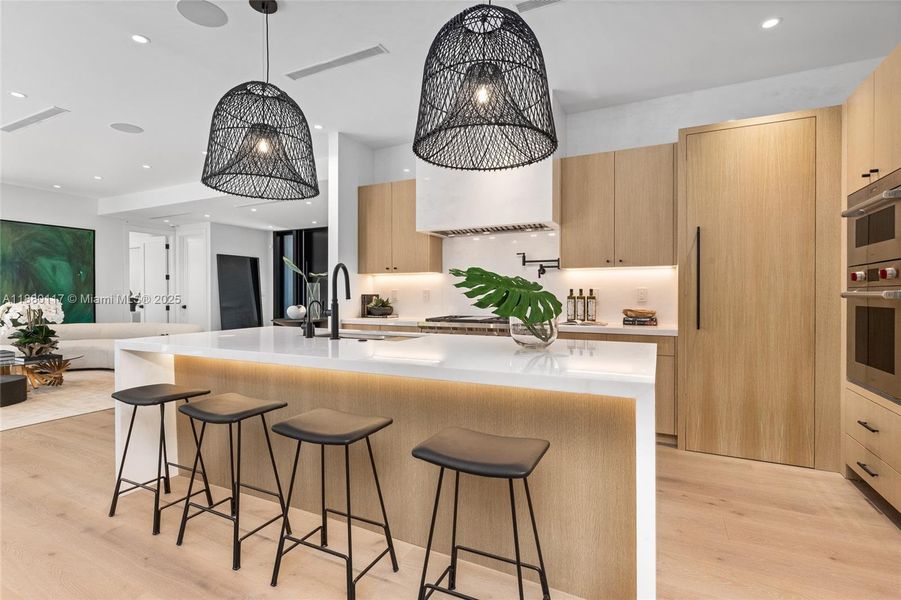 Furnished interior view inside a new home in , Miami (Image 53).