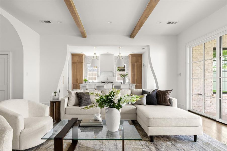 Furnished interior view inside a new home in , Dallas (Image 6). Furnished interior view inside a new home in , Dallas (Image 6).