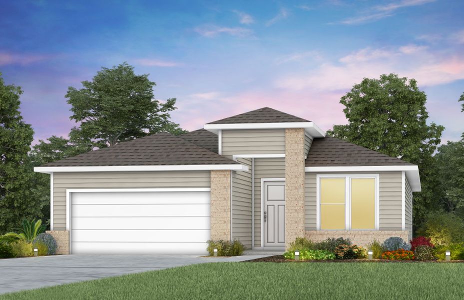Front exterior of a new home in Del Webb Barton Village, Lebanon, TN, highlighting curb appeal (Image 20). Front exterior of a new home in Del Webb Barton Village, Lebanon, TN, highlighting curb appeal (Image 20).