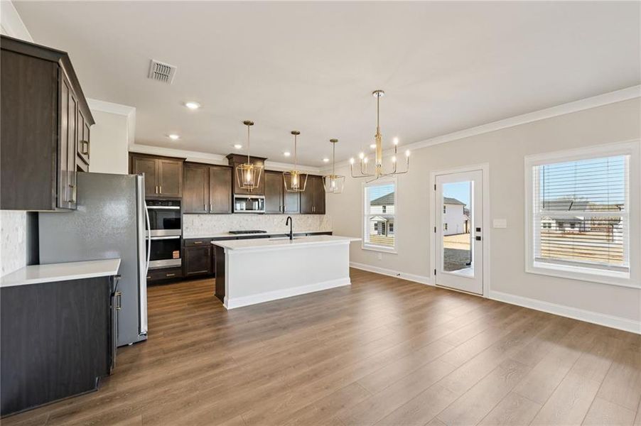 Furnished interior view inside a new home in River Pointe, Monroe (Image 21).