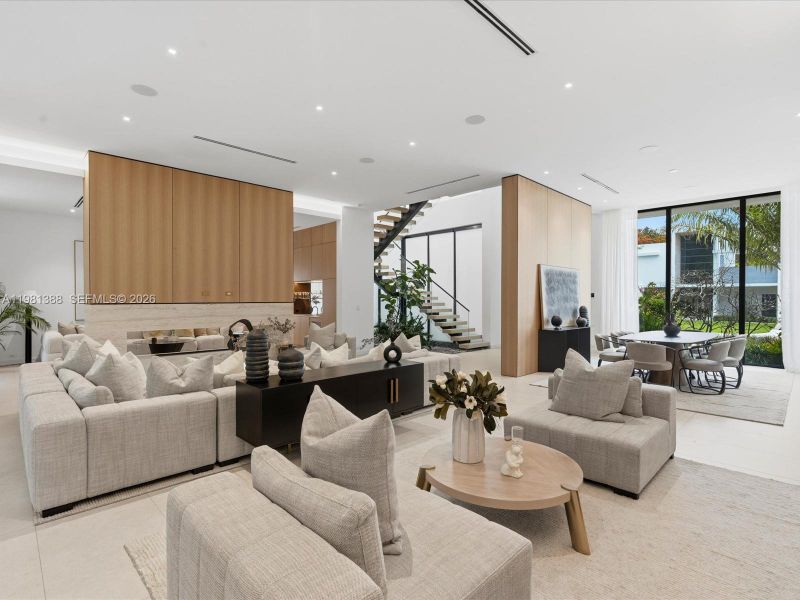 Furnished interior view inside a new home in , Miami (Image 15).