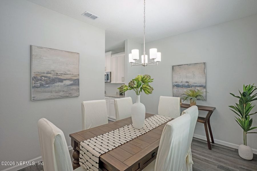 Furnished interior view inside a new home in , Jacksonville (Image 22).