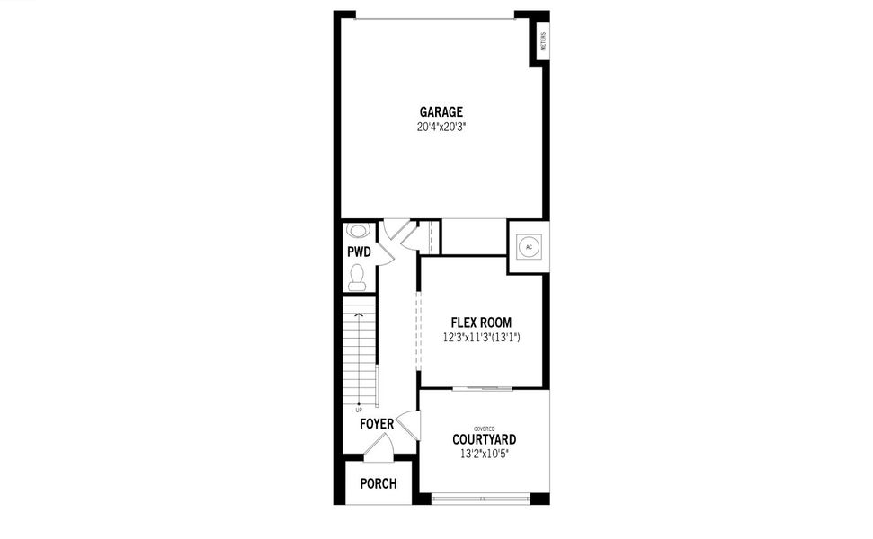 2D floor plan layout of this home in City Point, North Richland Hills, TX (Image 15).