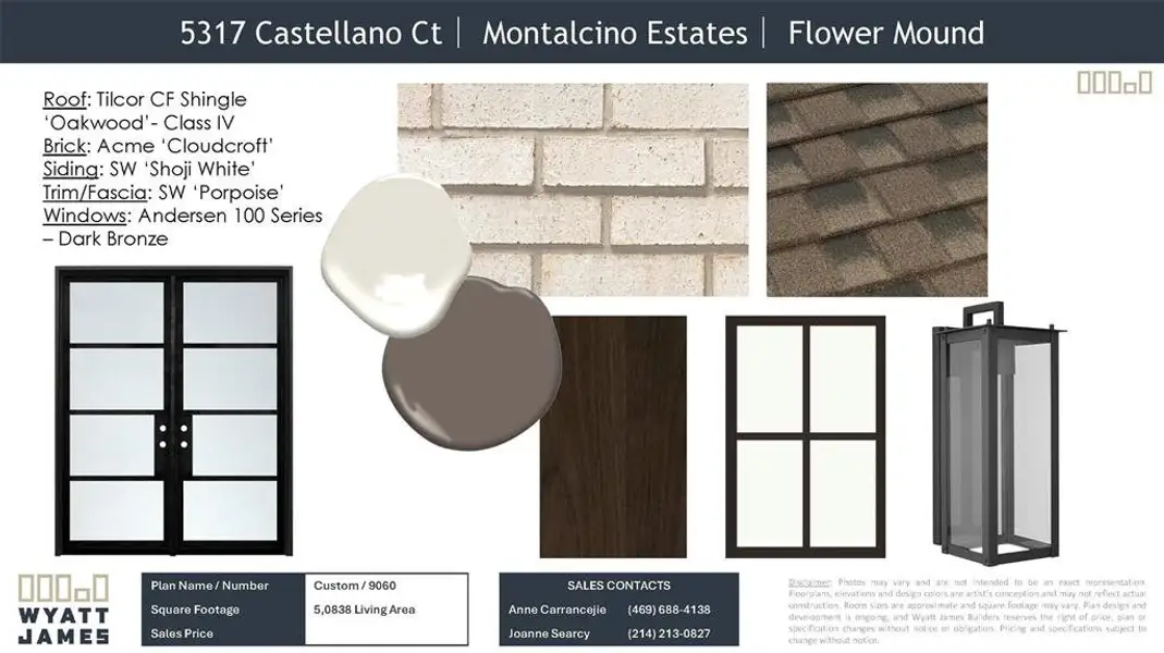 Sample of building materials used in homes in , Flower Mound (Image 4). Sample of building materials used in homes in , Flower Mound (Image 4).