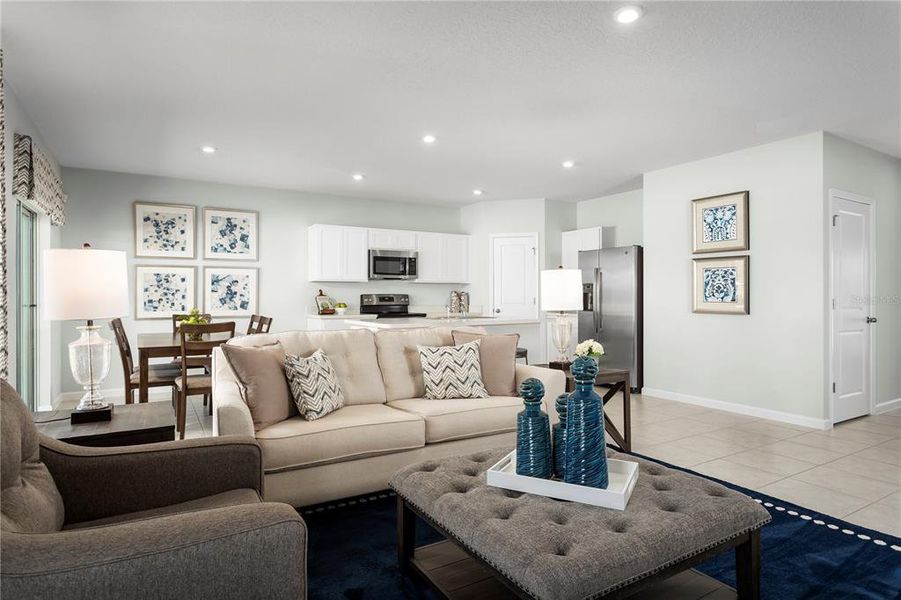 Furnished interior view inside a new home in Hillwood Preserve, Bradenton (Image 2).