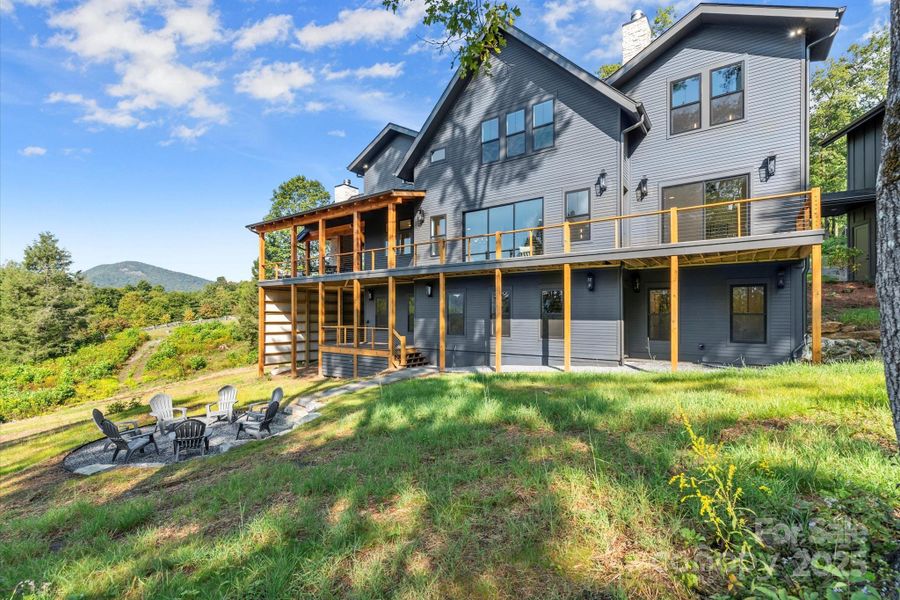 Exterior details and patio area of a home in , Cashiers (Image 4).
