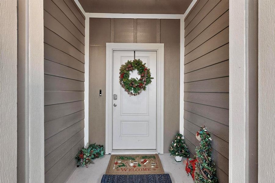 Exterior details and patio area of a home in , Providence Village (Image 3). Exterior details and patio area of a home in , Providence Village (Image 3).