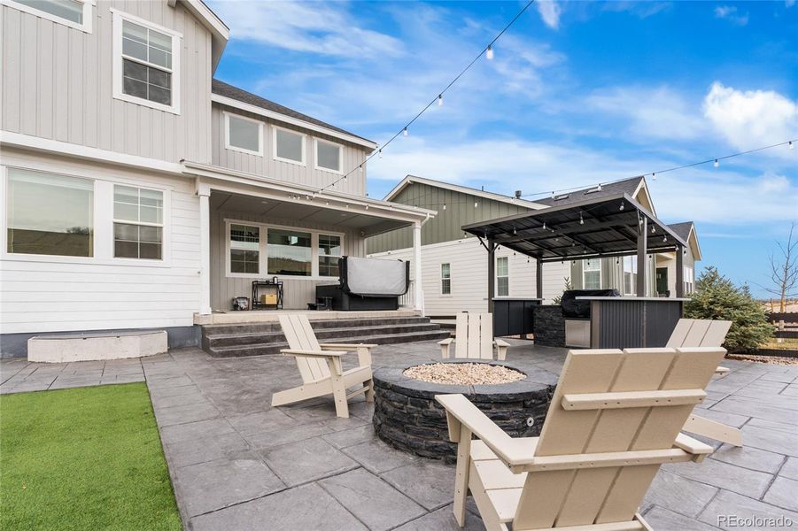 Exterior details and patio area of a home in Macanta Destination Collection, Castle Rock (Image 4). Exterior details and patio area of a home in Macanta Destination Collection, Castle Rock (Image 4).