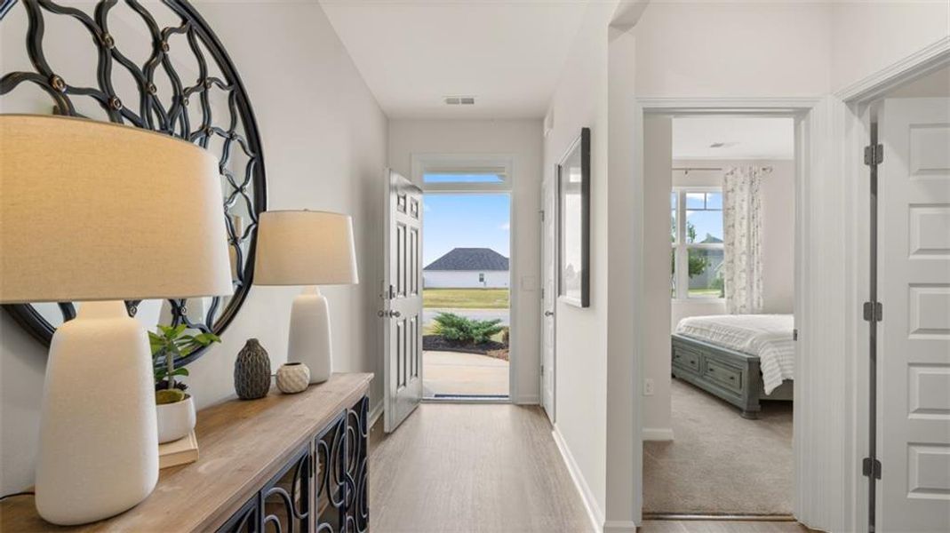 Furnished interior view inside a new home in The Preserve at Agricultural Village, Perry (Image 28).