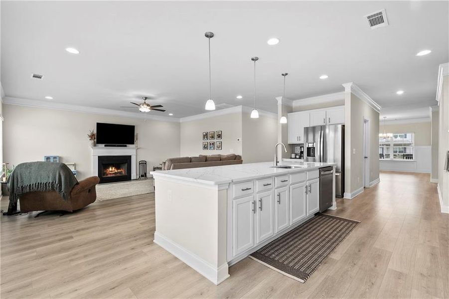 Furnished interior view inside a new home in Laurel Cove, Hoschton (Image 27).