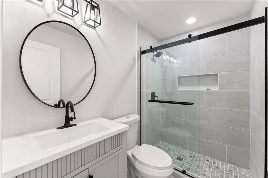 Furnished interior view inside a new home in , Buford (Image 10).
