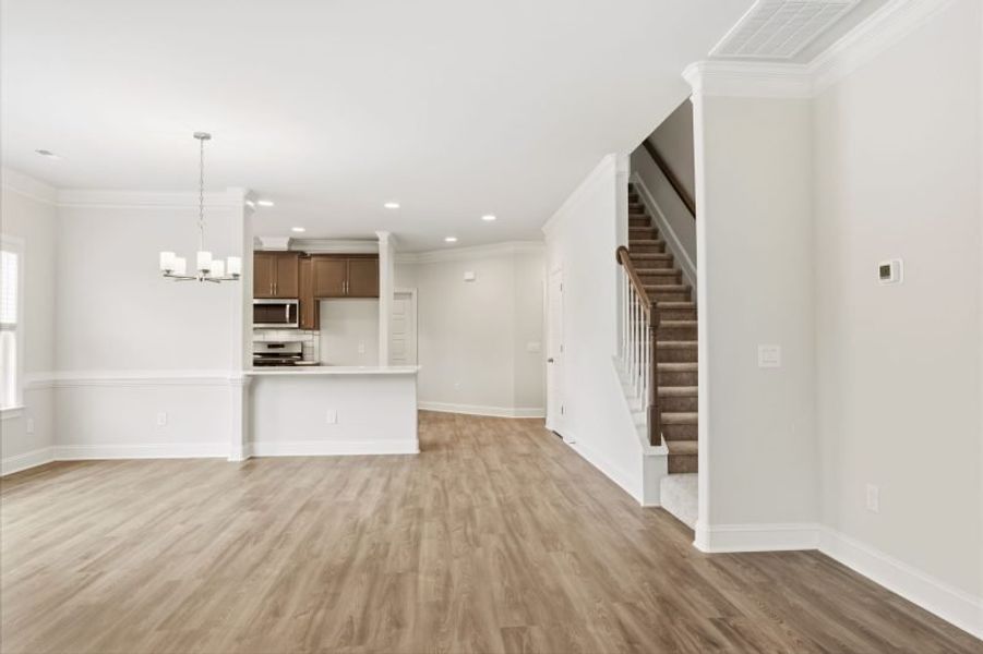 Spacious, unfurnished interior of a new home in Weybridge, Burlington (Image 34). Spacious, unfurnished interior of a new home in Weybridge, Burlington (Image 34).
