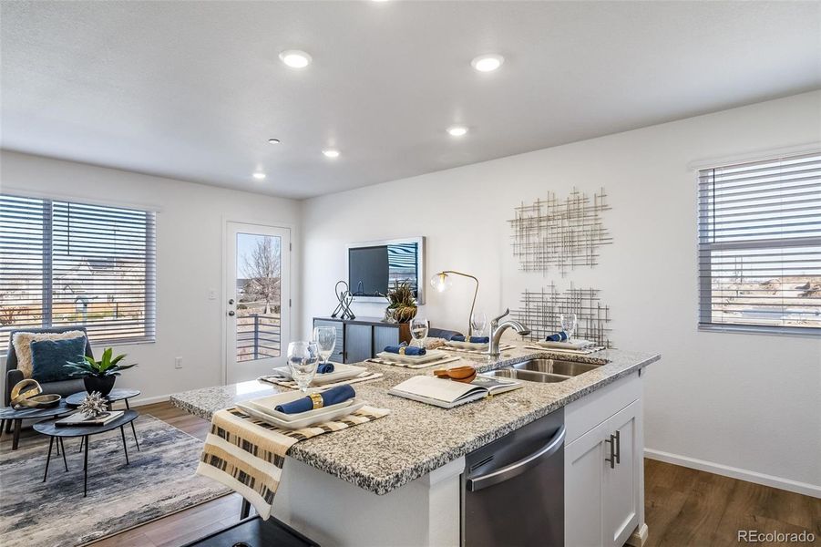 Furnished interior view inside a new home in , Commerce City (Image 29).