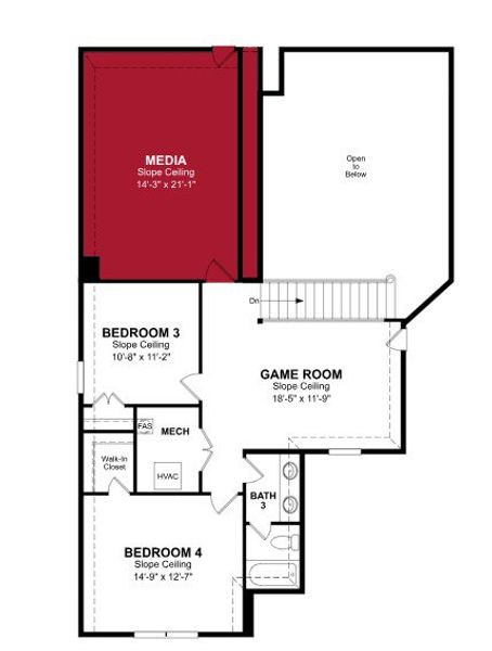 2D floor plan layout of this home in Enclave at Legacy Hills, Celina, TX (Image 5). 2D floor plan layout of this home in Enclave at Legacy Hills, Celina, TX (Image 5).
