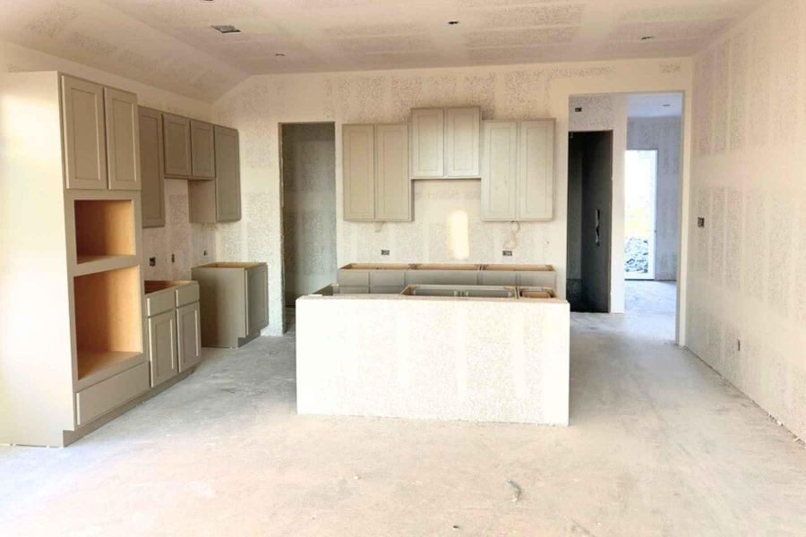 Kitchen with a center island