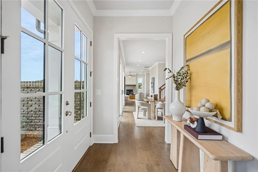 Furnished interior view inside a new home in Aberdeen, Hoschton (Image 13).