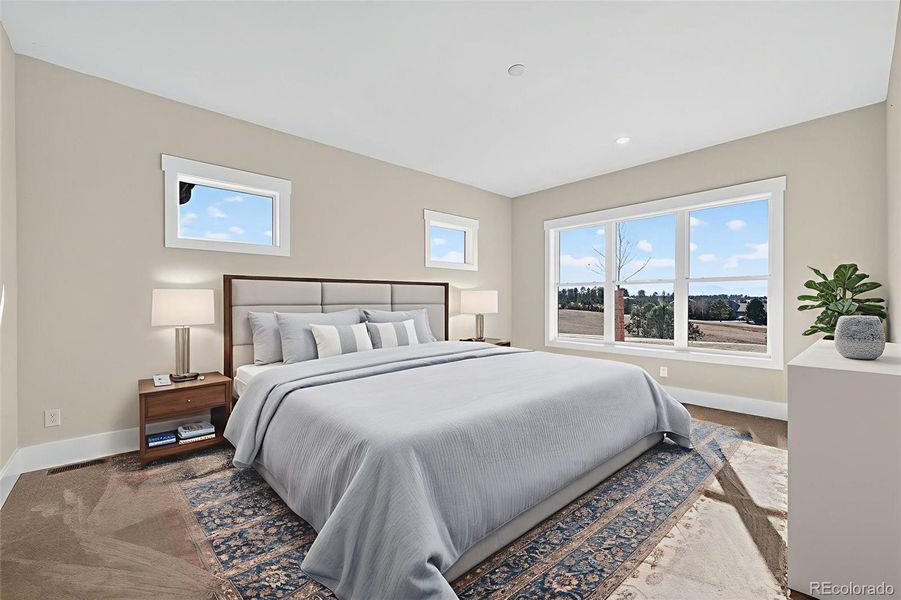 Master Bedroom (looking west).